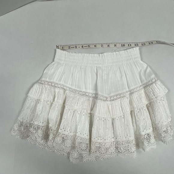 LoveShackFancy Tanisha White Skirt - Size XS. - Picture 13 of 16